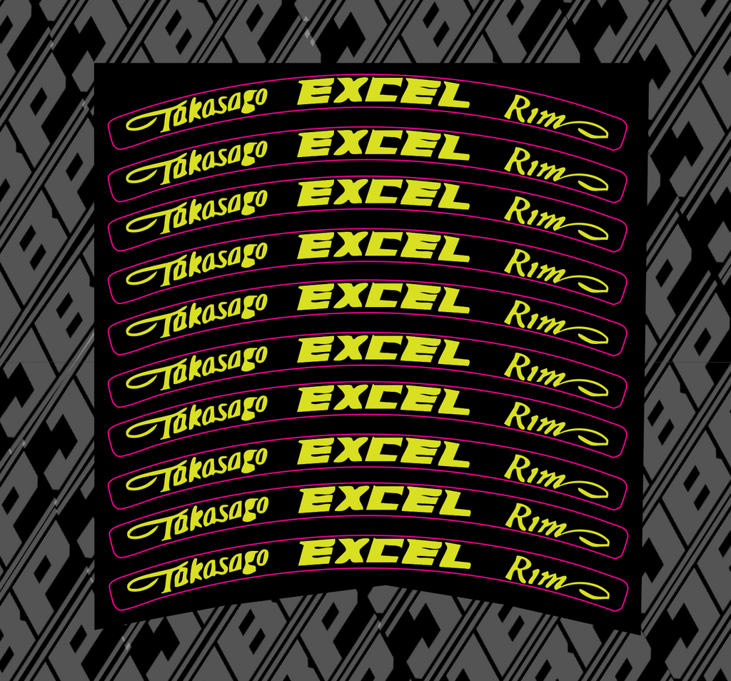 Excel Rim Decals