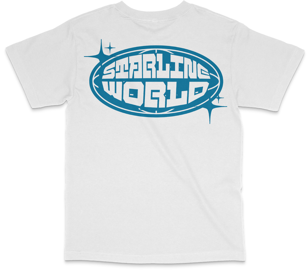 StarlineWorld (White-Blue) Tee